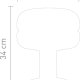 Villeroy & Boch Havanna lampada da tavolo E27 Nero, Oro, Translucent 4