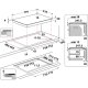 Whirlpool Piano cottura a induzione in vetroceramica - WF S5077 NE/IXL 14