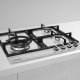 Grundig GIGA6234250X piano cottura Acciaio inox Da incasso 60 cm Gas 4 Fornello(i) 3
