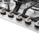 Grundig GIGA7235260XE piano cottura Acciaio inox Da incasso 75 cm Gas 5 Fornello(i) 4
