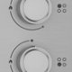Beko CIHYG21SX piano cottura Acciaio inox Da incasso 60 cm Gas 4 Fornello(i) 7