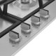 Beko HIAG64325SX piano cottura Acciaio inox Da incasso 60 cm Gas 4 Fornello(i) 5
