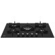 Beko HILW75222S piano cottura Nero Da incasso 75 cm Gas 5 Fornello(i) 5