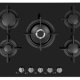 Beko HILW75322S piano cottura Nero Da incasso 75 cm Gas 5 Fornello(i) 6