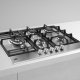 Beko HQAW75225SX piano cottura Acciaio inox Da incasso 75 cm Gas 5 Fornello(i) 3