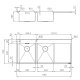 Foster 1420 001 DX Rettangolare Acciaio inox 3