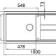 Elleci Best 480 Lavello montato su piano Rettangolare Keratek plus 3