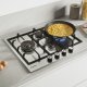 Candy ESSENZA CHG6DWEX Acciaio inox Da incasso 59.5 cm Gas 4 Fornello(i) 3