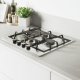 Candy ESSENZA CHG6DWEX Acciaio inox Da incasso 59.5 cm Gas 4 Fornello(i) 4