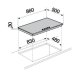 Schock Silver PC90 AV Bianco Da incasso 86 cm Gas 5 Fornello(i) 3