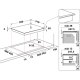 Whirlpool WLS2760BFS Champagne Da incasso 59 cm Piano cottura a induzione 4 Fornello(i) 12