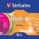 Verbatim DVD-R Colour 4,7 GB 5 pz 4