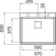 Elleci Karisma 105 Standard Lavello montato su piano Rettangolare Keratek plus 3