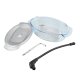Electrolux 4055245825 accessorio e componente per forno Nero, Acciaio inox, Trasparente Vetro, Acciaio inox Set per cottura a vapore 6