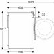 Siemens iQ500 WN44G200ES lavasciuga Libera installazione Caricamento frontale Bianco E 6