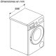 Bosch WNA13400ES lavasciuga Libera installazione Caricamento frontale Bianco E 5