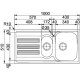 Franke Logica LLL 651/2 Lavello montato su piano Ovale Acciaio inox 3
