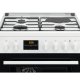 Electrolux LKM648588W Cucina Elettrico Gas Nero, Bianco A 3