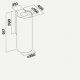 Falmec Polar X Cappa aspirante a parete Acciaio inox 800 m³/h 3