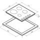 Bompani BO273TD/E piano cottura Nero, Acciaio inox Da incasso Ceramica 4 Fornello(i) 3
