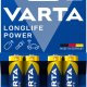 Varta Longlife Power, Batteria Alcalina, AA, Mignon, LR6, 1.5V, Blister da 4, Made in Germany 3