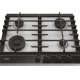 Haier Series 4 HAHG6BF4XH Acciaio inox Da incasso 59.5 cm Gas 4 Fornello(i) 3