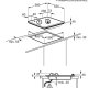 AEG Piano Gas Comandi Frontali 60 Cm HKB64420NB 10