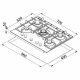 Elleci Leaf Gas on Glass 70 K86 Nero Da incasso 70 cm 5 Fornello(i) 3