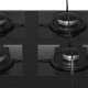 Beko HING 64120 SB piano cottura Nero Da incasso 65 cm Gas 4 Fornello(i) 4