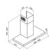 Foster KS Cappa aspirante a parete Acciaio inox 450 m³/h 3