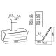 Foster FL Slim Cappa aspirante a parete Bianco 725 m³/h 4
