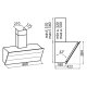 Foster FL Slim Cappa aspirante a parete Nero 725 m³/h 4
