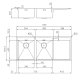 Foster Quadra 1228 052 DX Lavello montato su piano Rettangolare Acciaio inox 3