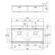 Foster Milano 1020 050 Lavello montato su piano Rettangolare Acciaio inox 3