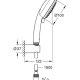 GROHE Vitalio Comfort 100 sistema di doccia Cromo 3