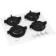Whirlpool AKT 625/WH Nero, Bianco Da incasso 60 cm Gas 4 Fornello(i) 4