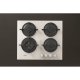 Whirlpool AKT 625/WH Nero, Bianco Da incasso 60 cm Gas 4 Fornello(i) 6