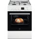 Electrolux LKM624011W Cucina Elettrico Gas Nero, Bianco 5