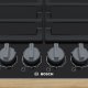 Bosch Serie 8 PRP6A6B70D piano cottura Nero Da incasso 60 cm Gas 4 Fornello(i) 3