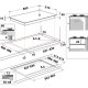 KitchenAid KHGL 942 NB Nero Da incasso 86 cm Gas 5 Fornello(i) 5