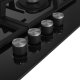 Beko HILG64225S piano cottura Nero Da incasso 60 cm Gas 4 Fornello(i) 5