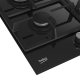 Beko HILG64225S piano cottura Nero Da incasso 60 cm Gas 4 Fornello(i) 6