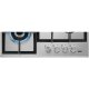 AEG HGB64420SM Nero, Acciaio inox Superficie piana 56 cm Gas 4 Fornello(i) 6