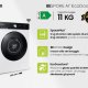 Samsung WW11BB744DGES3 lavatrice a caricamento frontale Bespoke AI™ con Ecodosatore 11 kg Classe A 1400 giri/min, Porta nera + Panel nero 6