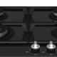 Beko HILW64325SB piano cottura Nero Da incasso 59 cm Gas 4 Fornello(i) 6