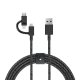 Native Union BELT-ULC-CS-BLK-NP cavo USB 2 m USB A USB C/Micro USB A/Lightning Nero 3