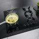 AEG HKB64453NB Piano cottura Gas on Glass Serie 8000 Flamelight 60 cm 11