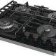 Gorenje GKTW642SYB piano cottura Nero Da incasso 60 cm Gas 4 Fornello(i) 4
