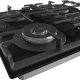 Gorenje GKTW642SYB piano cottura Nero Da incasso 60 cm Gas 4 Fornello(i) 6
