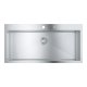 GROHE K800 120-S Lavello montato su piano Rettangolare Acciaio inox 3